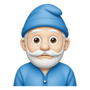 grandfather smurf  sticker