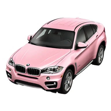 light pink bmw x6 car sticker