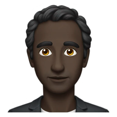 Eric zemmour with black skin sticker