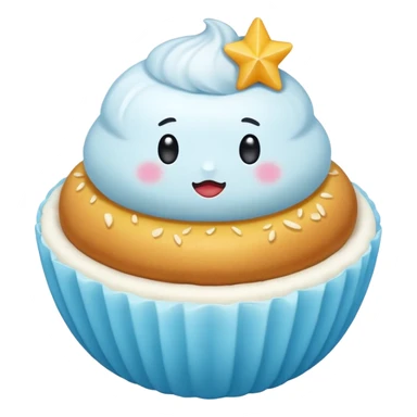 Verificacion azul de tiktok redonda medio celeste con la palomita blanca chillante sticker