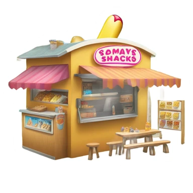 generate a snack shack that you would see at the beach sticker