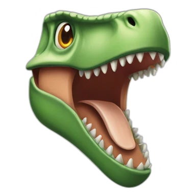 Dinosaurio sin mandibula sticker