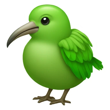 kiwi bird green sticker