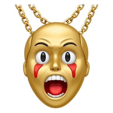 scream icon neckless  sticker