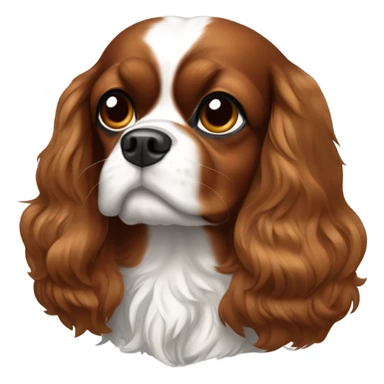 King Charles Cavalier all one color brown sticker