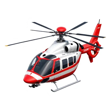 Rescue Helicopter - Airbus H145 (Model Year: 2021) (Iconic colour: Red with white) sticker