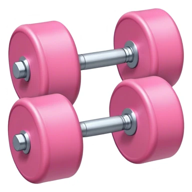 light pink dumbbell  sticker