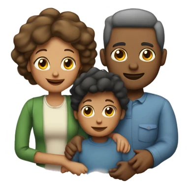 Famille 3 personne  2 mamans et 1 garçon sticker