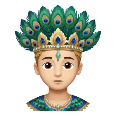 Khatu Shyam Ji the peacock prince boy sticker