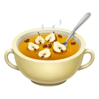 cut up pear tea soup sticker