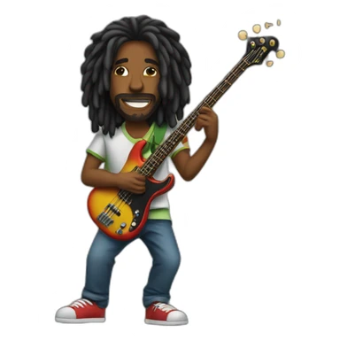 reggae bassist  sticker