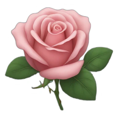 Rose sous la lune sticker