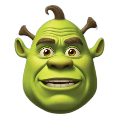 Shrek fume sticker