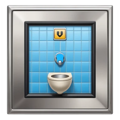 public restroom sticker