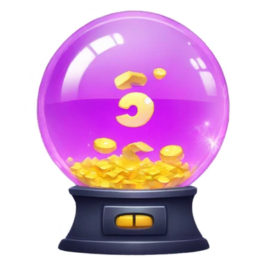 gamble crystal ball with a timer sticker
