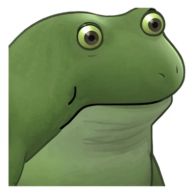 bufo frog with a beach background and clear sky sticker