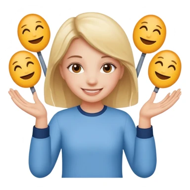 girl holding a six in one hand and a seven in the other hand sticker