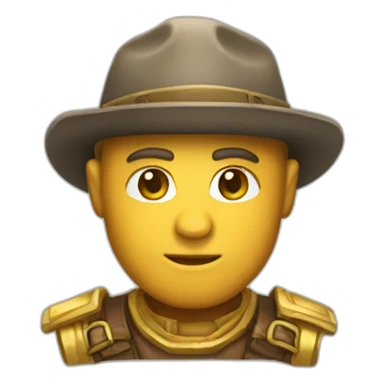 gold adventurer sticker