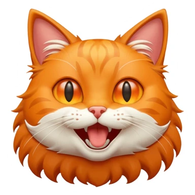  Cat moaning happy sticker