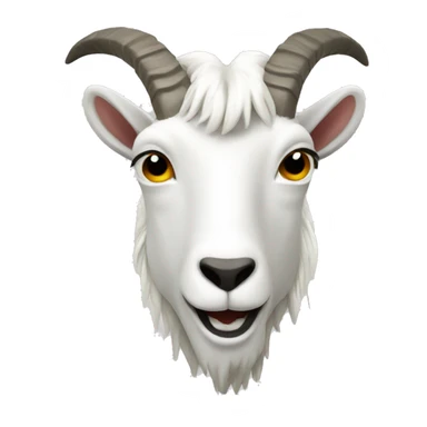 mountain goat white sticker
