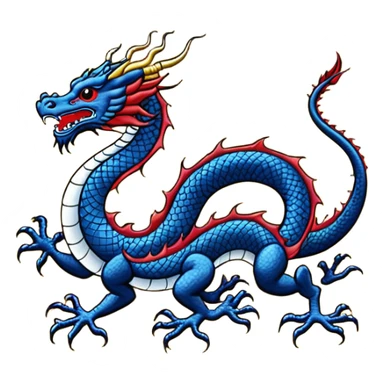 qing flag sticker