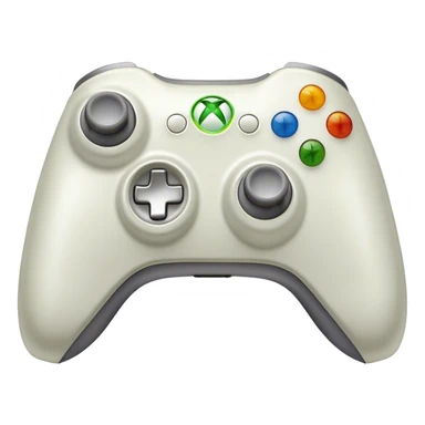 Clash of Clans aesthetic: Cinematic Playful Xbox 360 Console Portrait Emoji, rendered in a 3D vector-style similar to standard emojis with minimal shading and bold, simplified shapes. A compact, distinct form with signature details, softly glowing with a modern gaming energy charm. Simplified yet unmistakably iconic, highly detailed and consistent, glowing with a soft radiance and high shine. Stylized with a touch of next-gen innovation and a soft glowing outline, capturing the essence of a beloved gaming relic with a friendly, playful manner! sticker