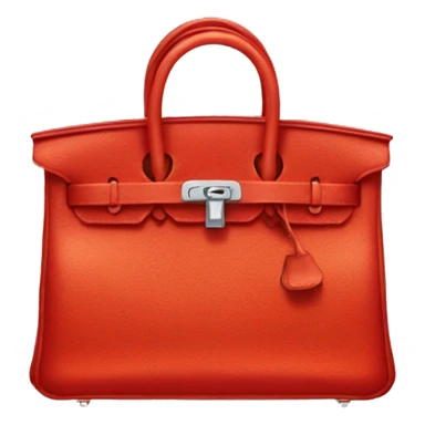 red hermes birkin bag emoji sticker