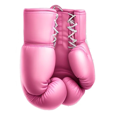 light pink boxing gloves  sticker