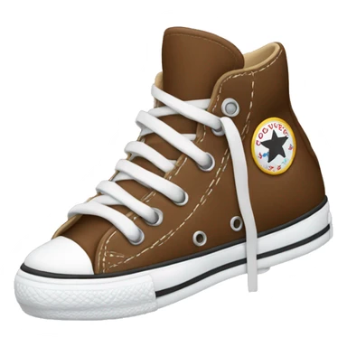 Brown converse shoes sticker