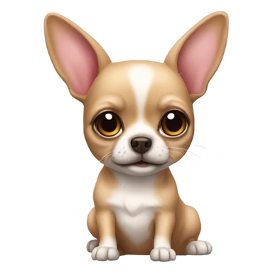 Chihuahua bunny animal  sticker