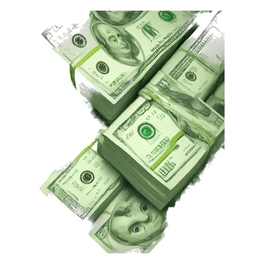 money increasing sticker