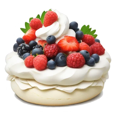 Pavlova with berries  sticker
