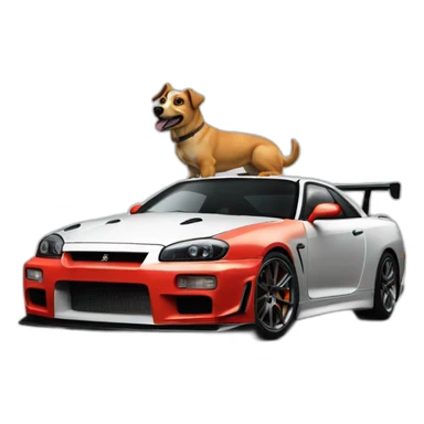 Dog drive gtr34 sticker