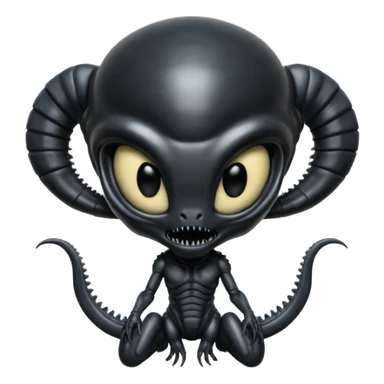 baby xenomorph from movie alien sticker