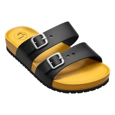 thick sandal sole, minimal detail, emoji style, viewed from the bottom sticker