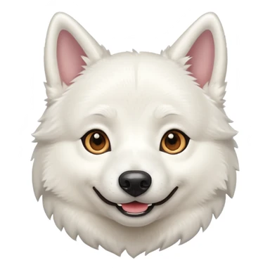 White husky laughing  sticker
