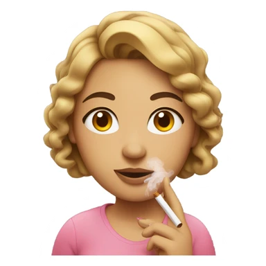 Fat girl smoking sticker