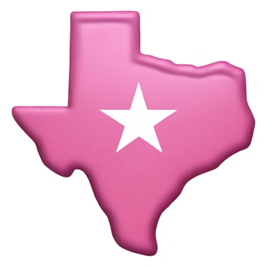 Pink state of Texas  sticker