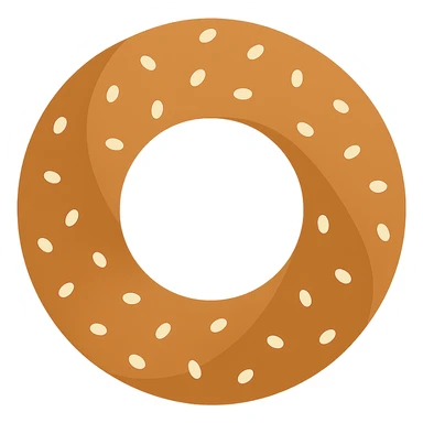 simit, minimal flat icon, simple shapes, no background sticker