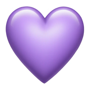 light purple heart sticker
