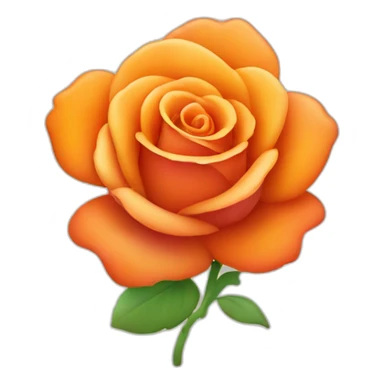 Symbol R with rose and orange gradient sticker