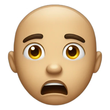 scared shocked crying sticker