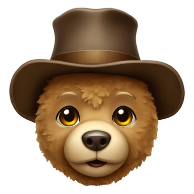 teddy bear with hat  sticker