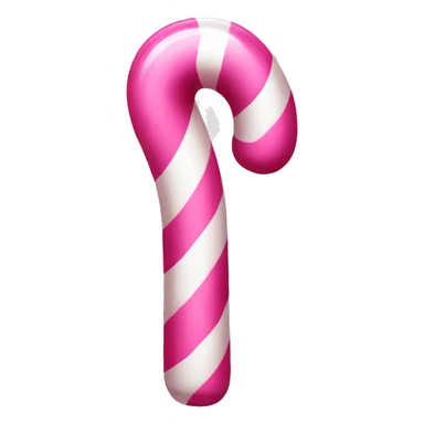 Pink candy cane upright sticker