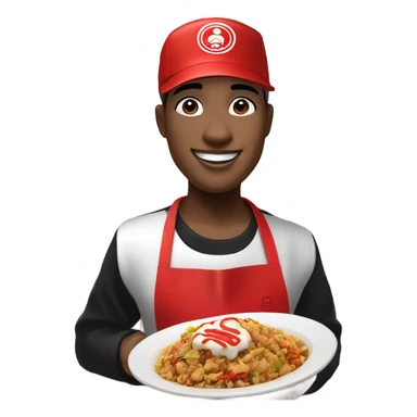 panda express worker  sticker