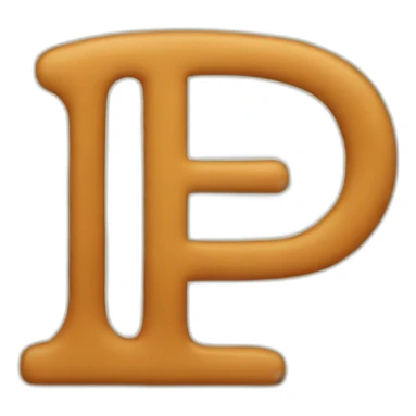 letter P sticker