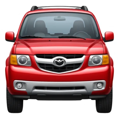 emoji of a mazda tribute 2001 red  sticker