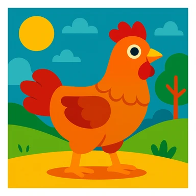 Chicken sticker