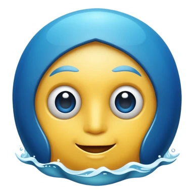 Wieloryb płetwl błekitny sticker