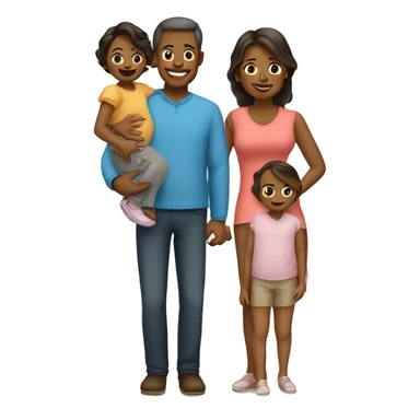 a family of 2 moms, 1 dad and a baby sticker